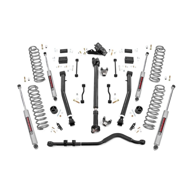 3.5 Inch Lift Kit | Adj Lower | FR D/S | Jeep Wrangler Unlimited 4WD (2024)