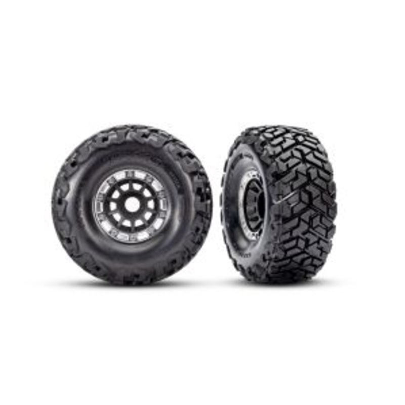 Traxxas T&W WHL  Black Stn Maxx SC Tires (L&R)