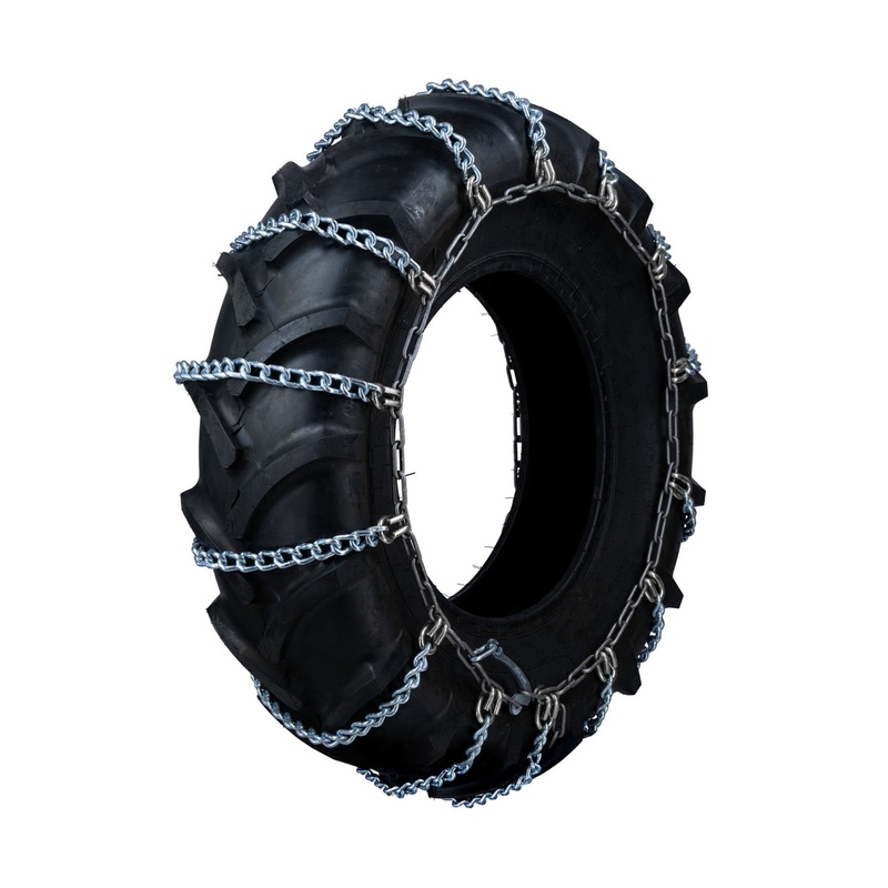 12.4-28 Fieldmaster Round Twist 4 Links Tractor Chains – 1 Pair