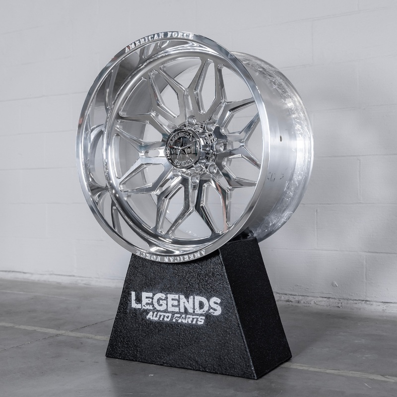 24×12 American Force Stunner – 8×180 Lug Pattern – Polished (Set of 4)