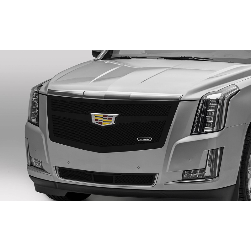 T-REX Grilles 51183 Black Mild Steel Small Mesh Grille Fits 2015-2015 Cadillac Escalade Escalade EXT Escalade ESV