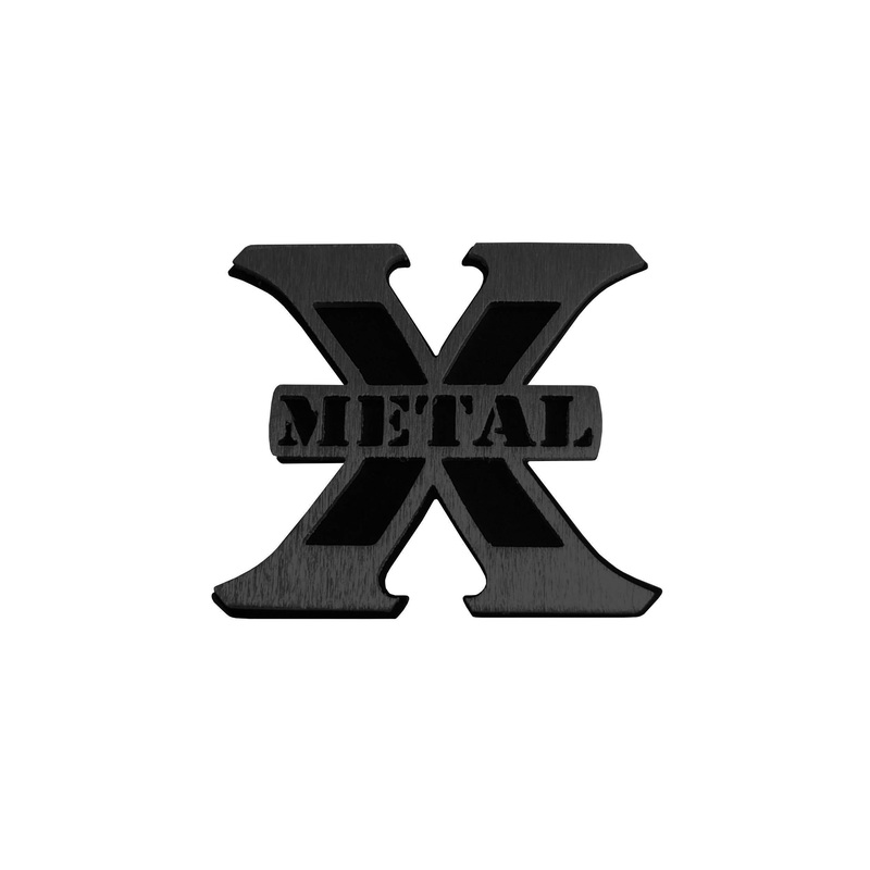 T-REX Grilles 6710016B Black Mild Steel Badge Logo