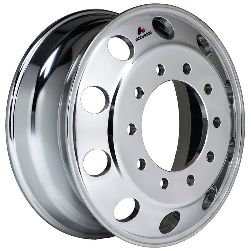 22.5X7.5 Accuride 10x285MM Hub Pilot High Polish Both Sides