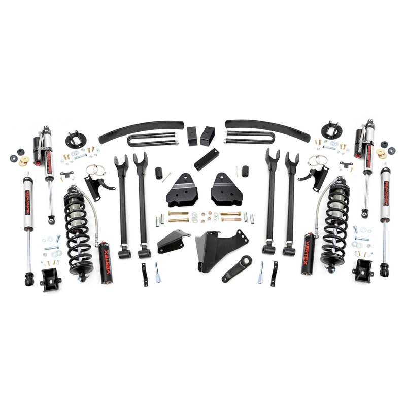 Rough Country 6 Inch Lift Kit Gas 4 Link No OVLDS C/O Vertex Fits Ford F-350 4WD 2005-2007