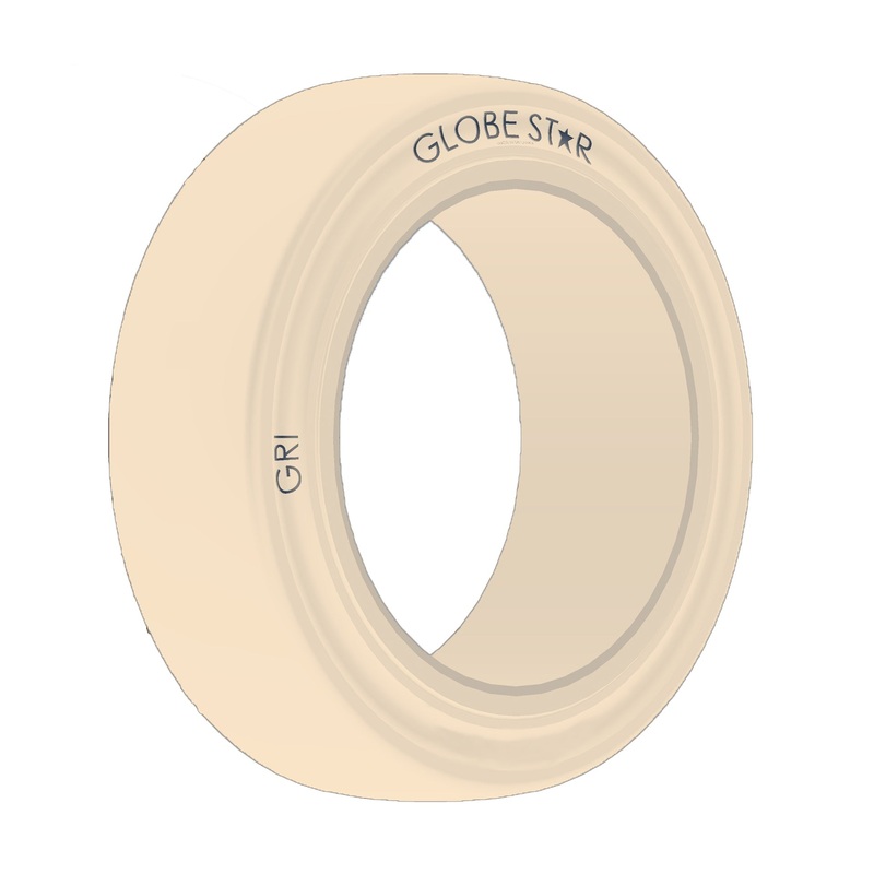 14x 4 1/2-8 (356/114-203) 8″ GRI GLOBESTAR Press On Band, Non-Marking, Smooth, Solid, White
