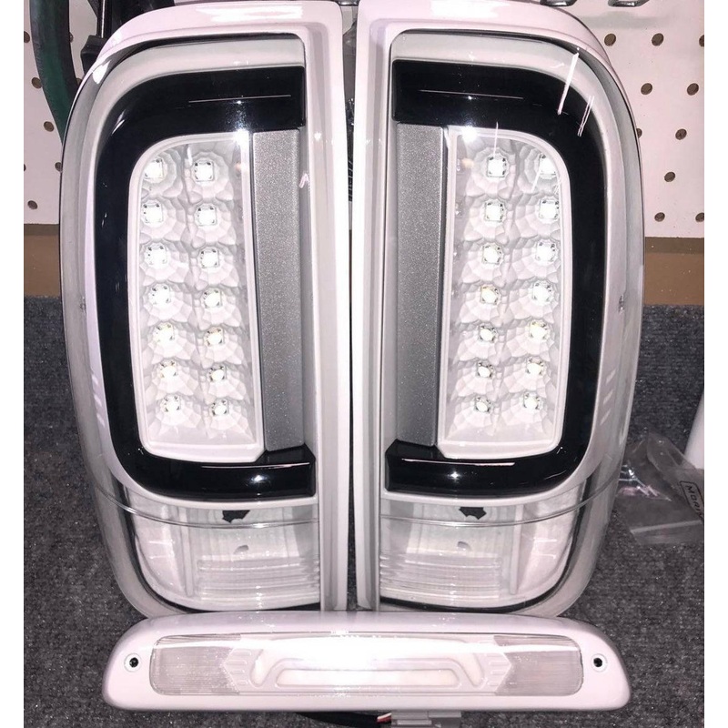 2008-2016 Ford SuperDuty RECON Clear Lens (Paintable) OLED Tail Lights OLED
