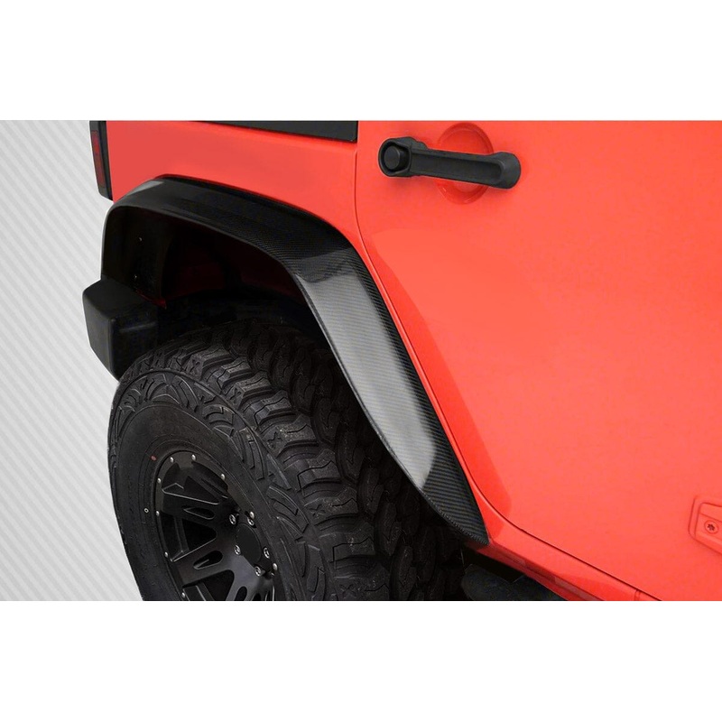 CARBON CREATIONS 2007-2018 Jeep Wrangler JK Rugged Carbon Fiber Rear Fenders