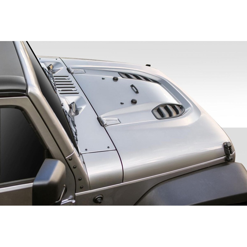 DURAFLEX 2007-2018 Jeep Wrangler Power Dome FRP Hood