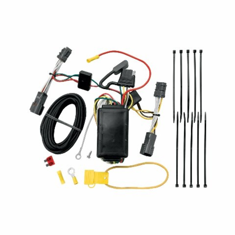 TEKONSHA 118410 T-One T-Connector Harness, 4-Way Flat, w/Circuit Protected ModuLite Module, Compatable with 2007-2009 Hyundai Entourage, 2006-2014 KIA Sedona,Black