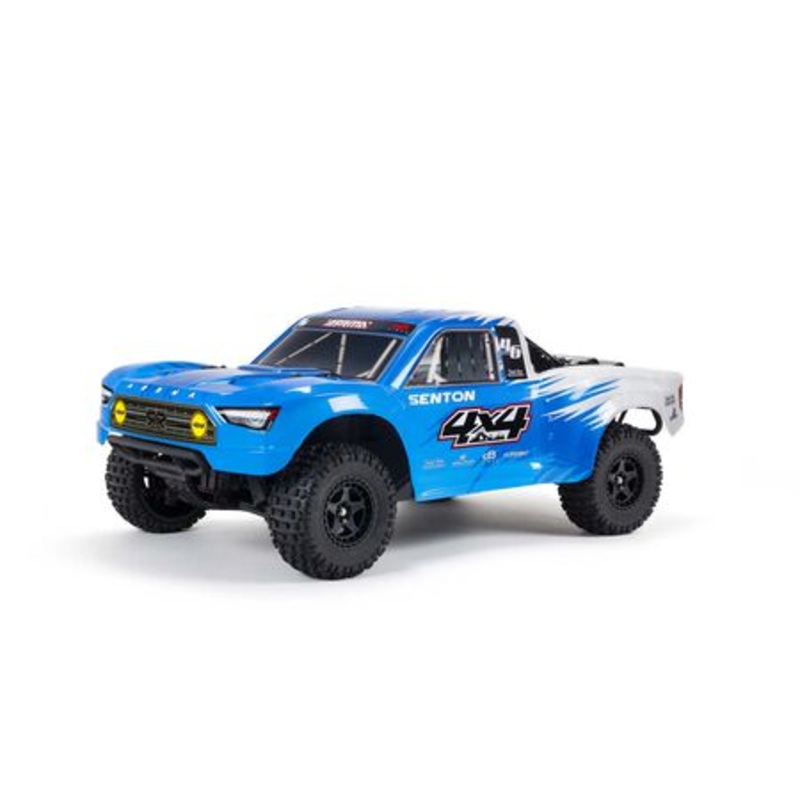 Arrma 1/10 4×4 Mega 550 Brushed Short Course Truck RTR, Blue