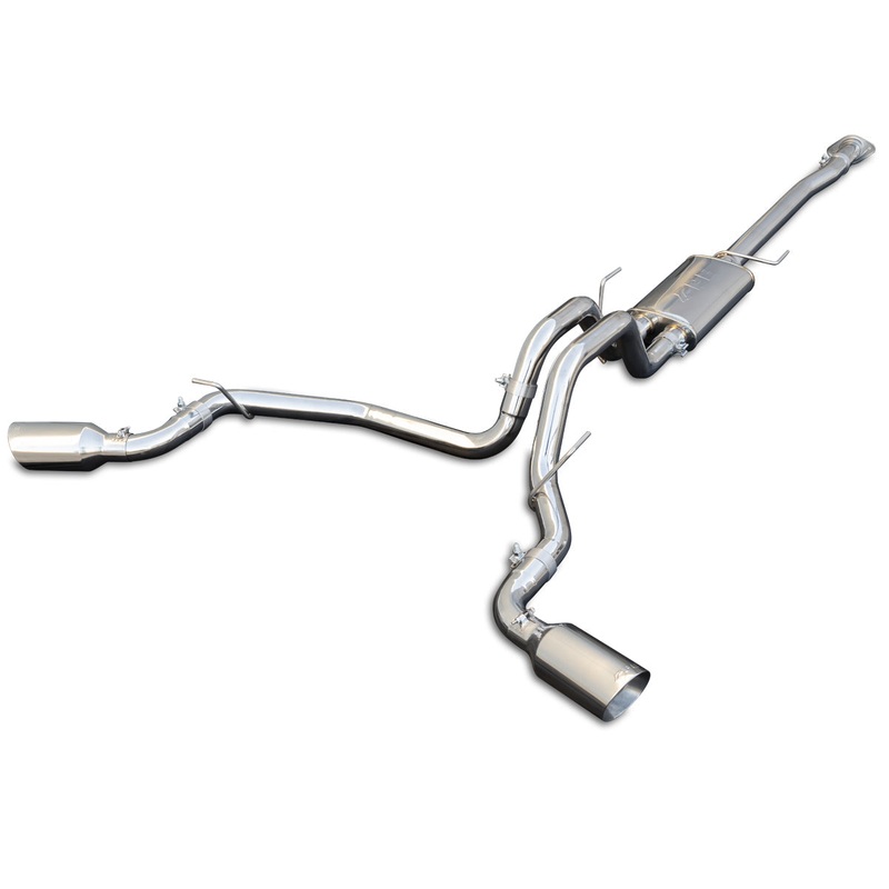 Exhaust Cat Back Ford F150 (2009-2014) Raw Tube Polished Tips