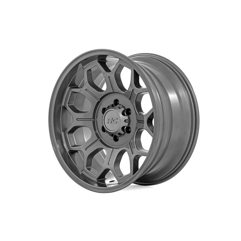 Rough Country 77 Series Wheel | One-Piece | Gunmetal Gray | 20×9 | 6×5.5 | -12mm