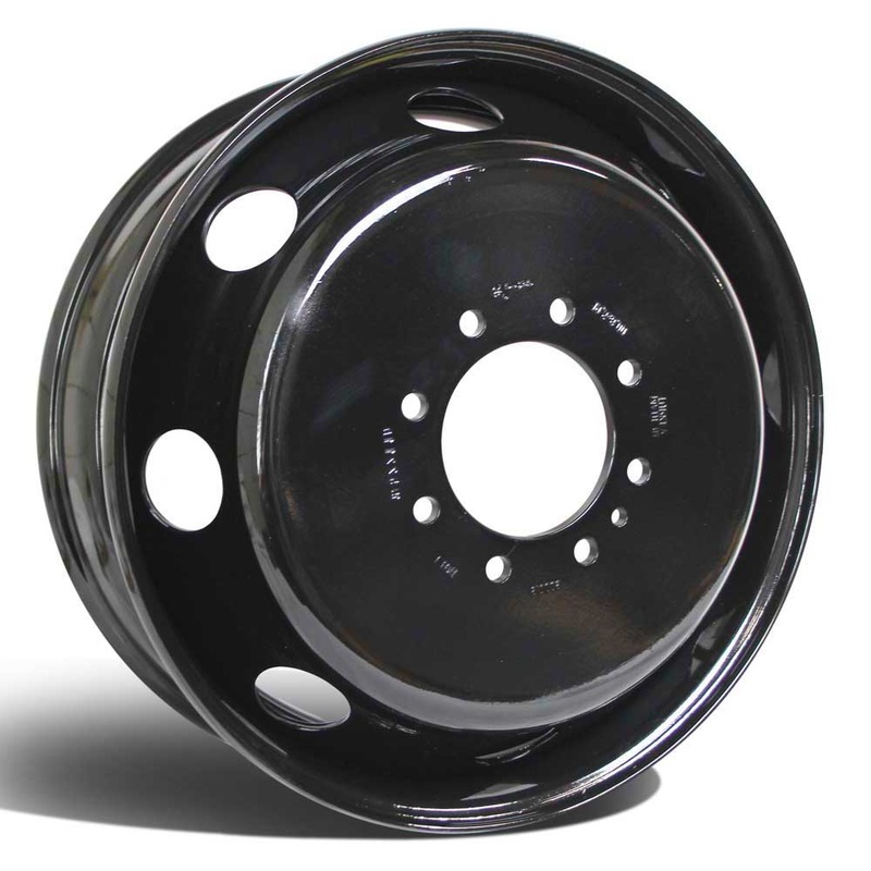 19.5×6.00 8×6.5″ Black Steel (Dodge Ram 3500 1994-2018)