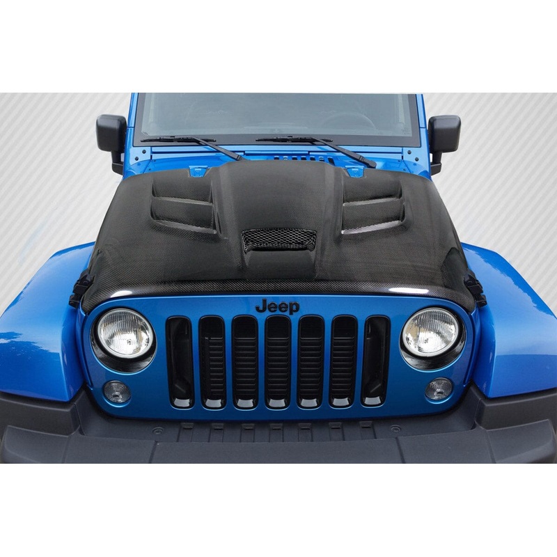 CARBON CREATIONS 2007-2018 Jeep Wrangler Viper Look Carbon Fiber Hood