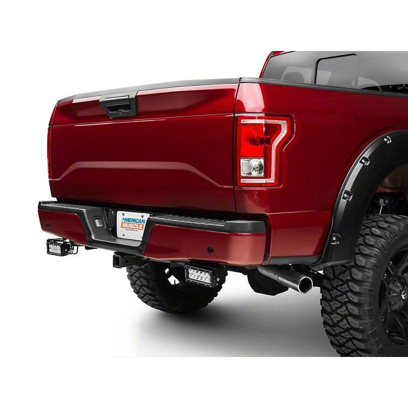 ZROADZ Z385731 Black Mild Steel Rear Bumper LED Bracket Fits 2015-2017 Ford F-150