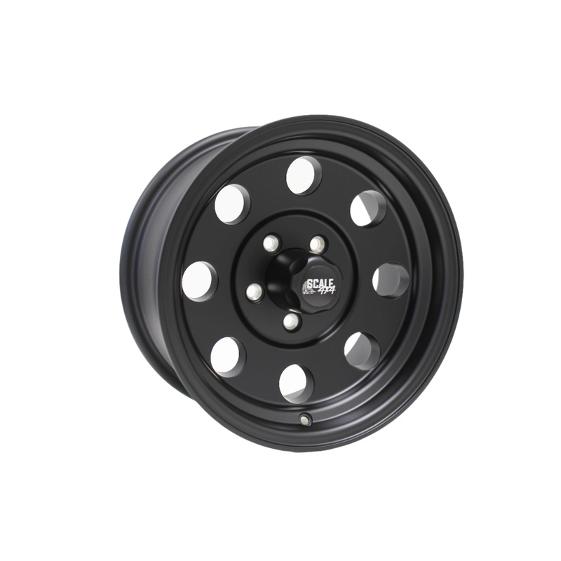 SCALE4X4 Sahara Matte Black 15″ Wheels – 15×7 / -6 / 5×114.3