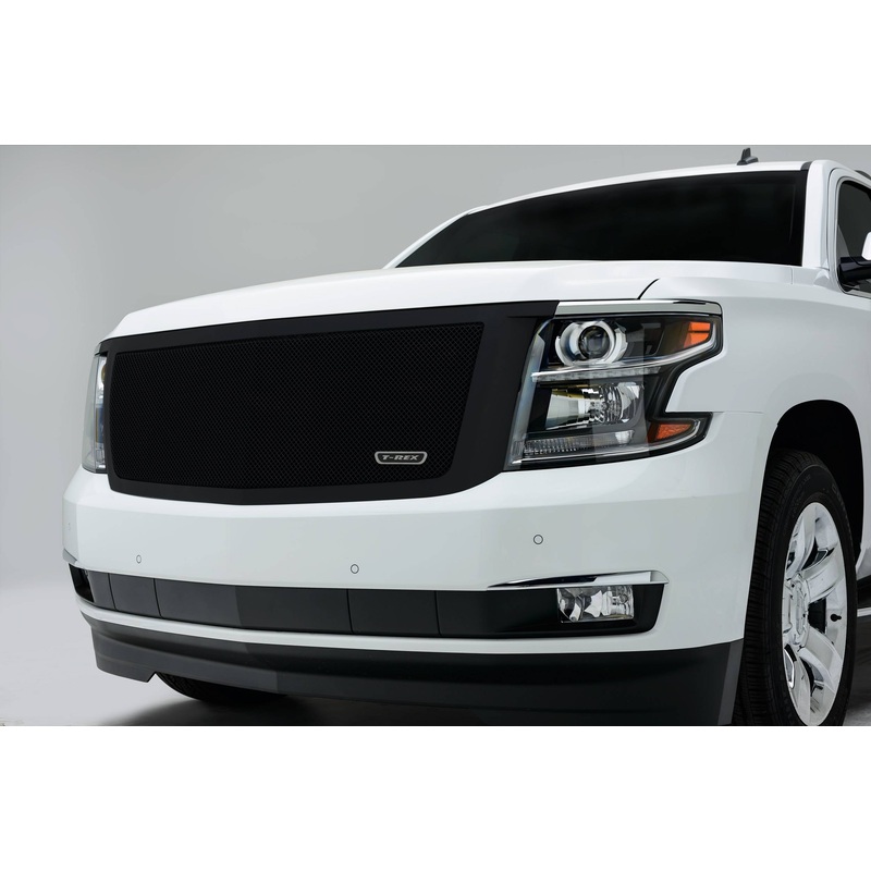 T-REX Grilles 51056 Black Mild Steel Small Mesh Grille Fits 2015-2020 Chevrolet Suburban LT Suburban LTZ