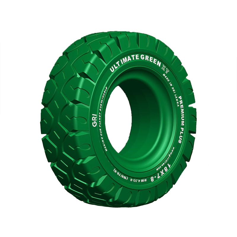 6.00-9 4″ GRI ULTIMATE GREEN XT, Standard, Non-Marking, Solid, Green