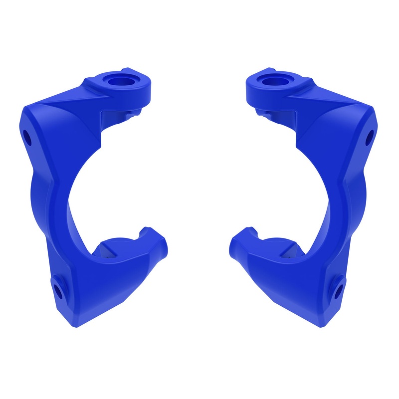 Traxxas Mini Maxx Caster blocks (c-hubs), left & right (blue)