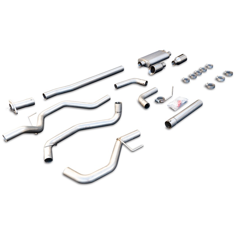 Exhaust Cat Back Ford F150 (2015-2022) Raw Tube Polished Tips