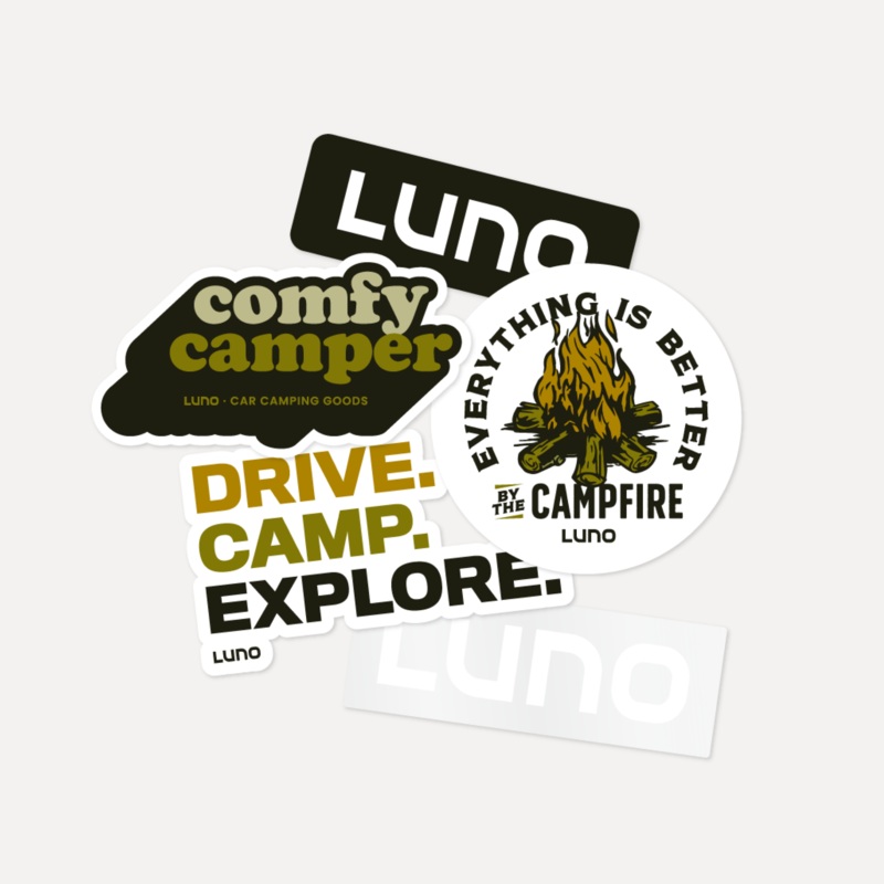 Luno Camping Sticker Pack