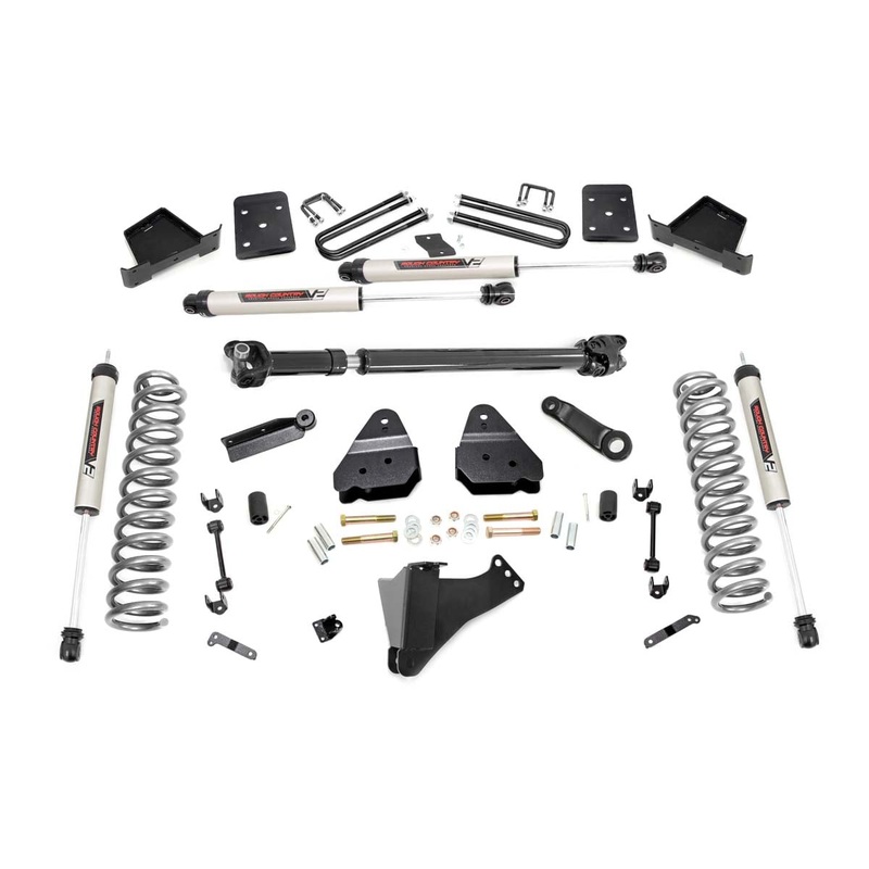 Rough Country 6 Inch Lift Kit Diesel No OVLD FR D/S V2 Fits Ford F-350 4WD 2017-2022