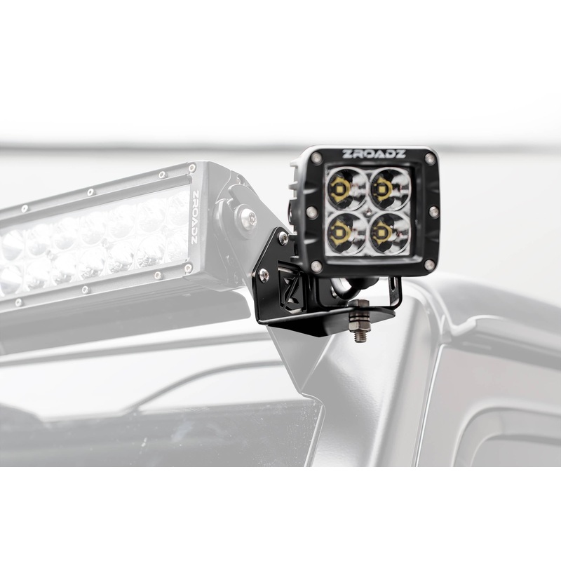 ZROADZ Z334851-KIT2 Black Mild Steel Front Roof LED Kit Fits 2019-2023 Jeep Gladiator