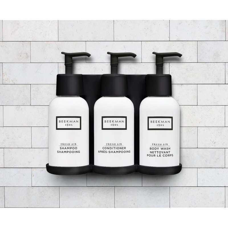 EcoEclipse Amenity Dispenser System for 3 Beekman Fresh Air 8.5oz Bottles, 259012-BEEK3