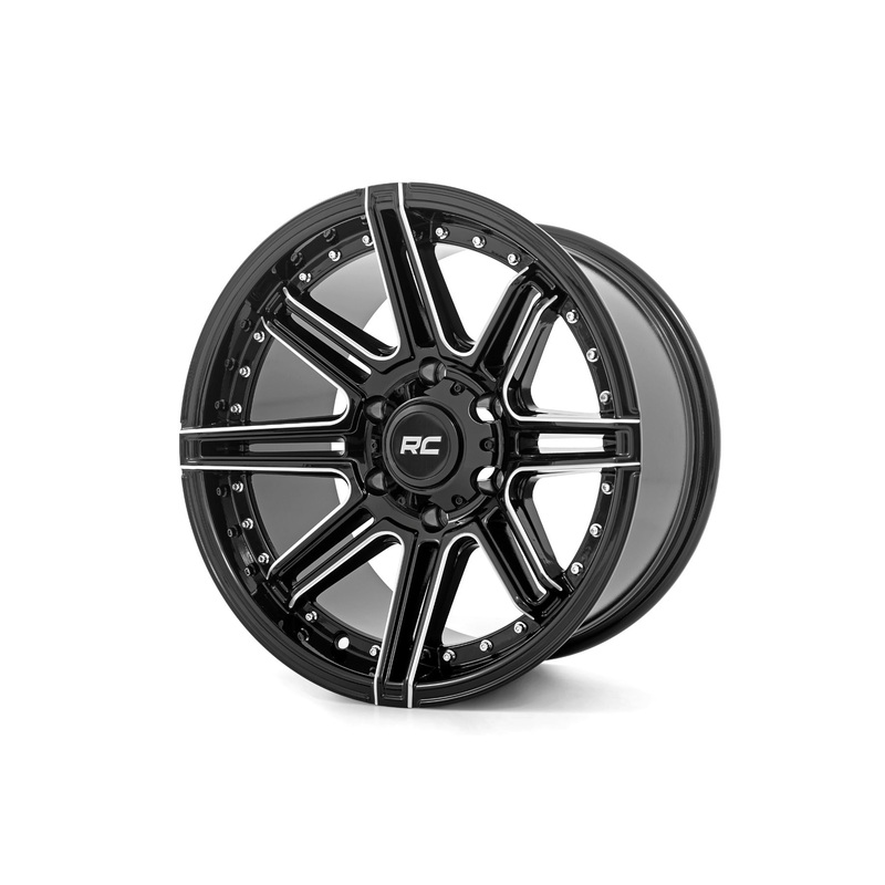 Rough Country 88 Series Wheel | One-Piece | Gloss Black | 20×10 | 5×4.5 | -19mm