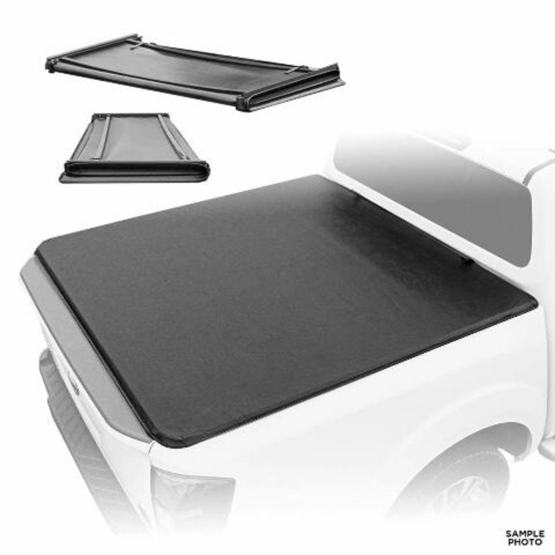 Fenza Soft TriFold Tonneau Cover  Compatible with Toyota Tacoma 20052015 (5ft Bed) | Secure, EasyAccess Design