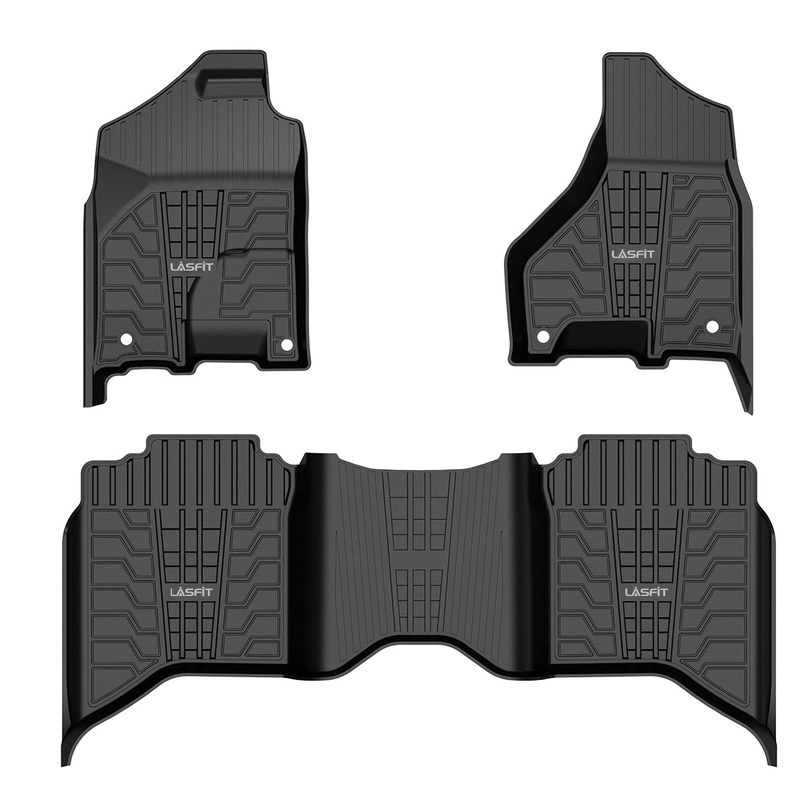 Fit for 2013-2018 Dodge Ram 1500 All-Weather TPE Floor Mats, Fit Carpet Floor Only