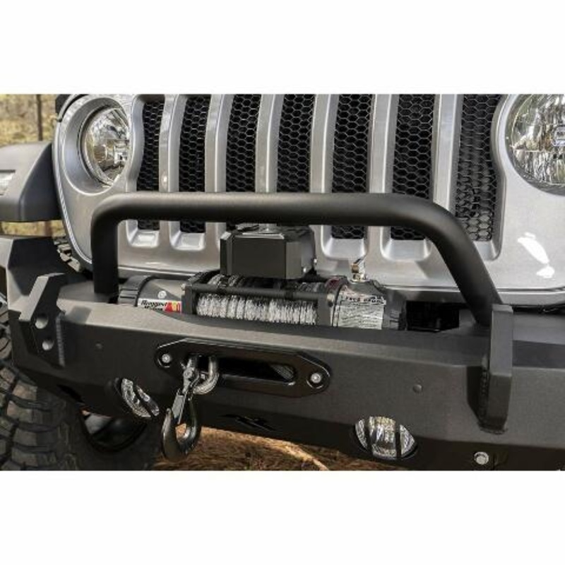 Rugged Ridge HD Bumper Overrider Hoop | Textured Black, Steel | 11540.62 | Compatible with HD Bumpers from RuggedRidge