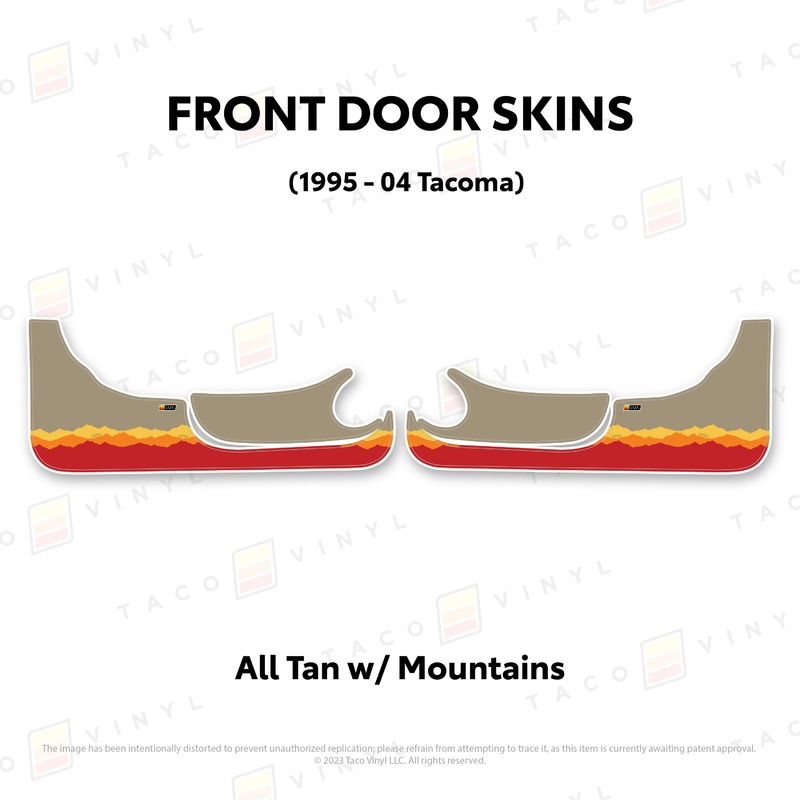 Taco Vinyl Lower Section Door Skins for Tacoma (1995-2004)