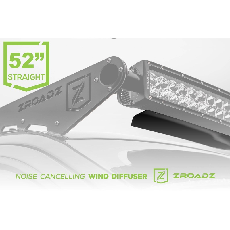 ZROADZ Z330052S Black Aluminum Noise Cancelling Wind Diffuser