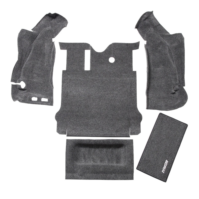 JEEP BEDRUG 07-10 JEEP JK 2DR REAR 5PC CARGO KIT (INCLUDES TAILGATE & TUB LINER) BRJK07R2 BedRug