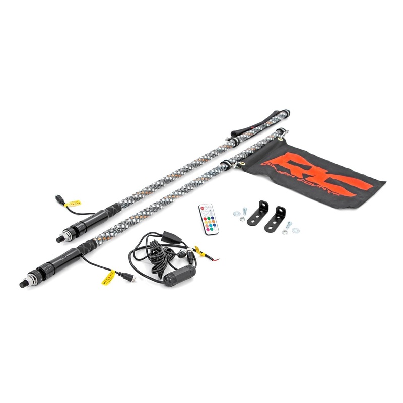 LED Whip Light Kit | Bed Mount | Polaris Ranger RZR 170/RZR 170