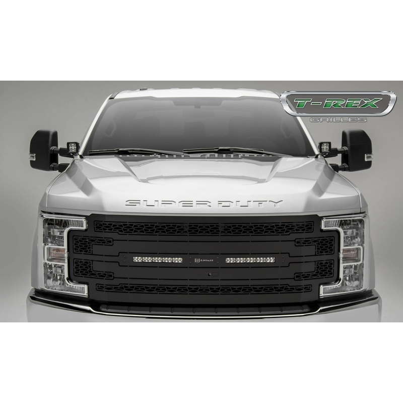 ZROADZ Z315371 Black Mild Steel Main Grille Fits 2017-2019 Ford F-250 F-350 F-450 F-550