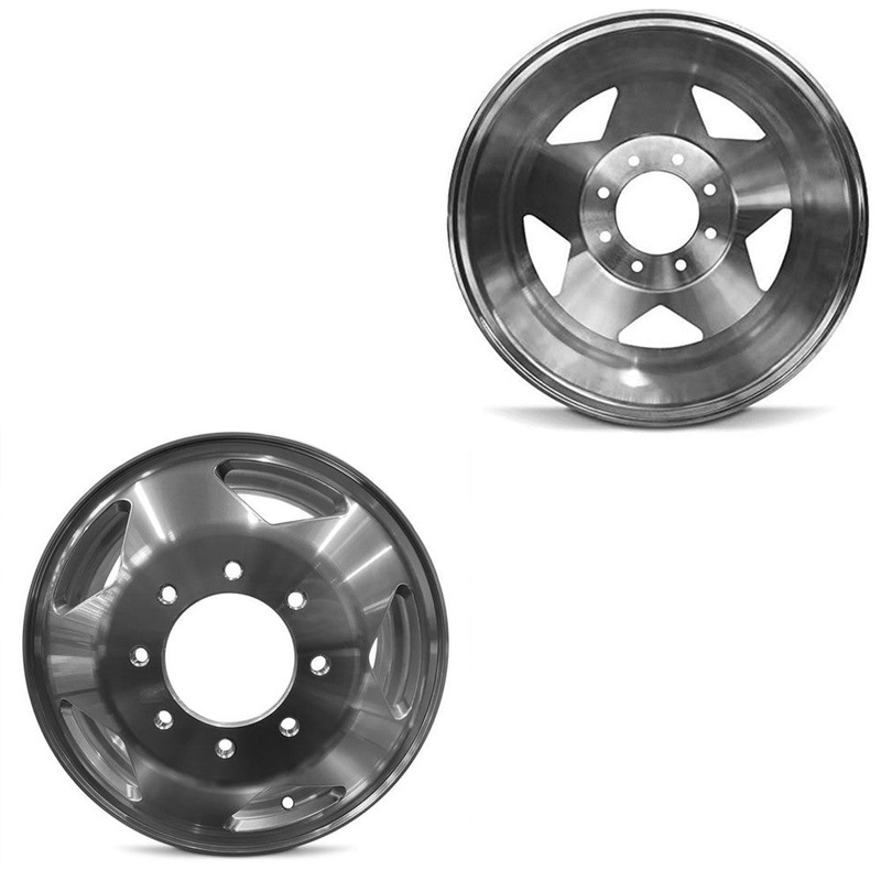 16×6 Road Ready RRW-3335A Polished 99-04 FORD DUALLY Wheels 8×170 Pair (Fits Stock Tire Sizing)