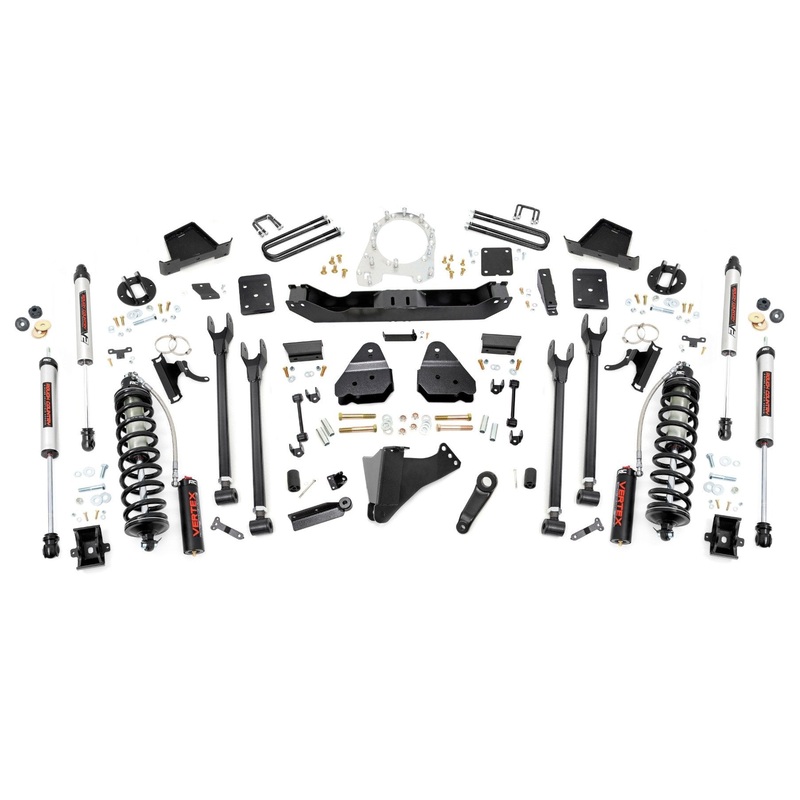 Rough Country 6 Inch Lift Kit Diesel 4-Link C/O V2 Fits Ford F-350 4WD 2017-2022