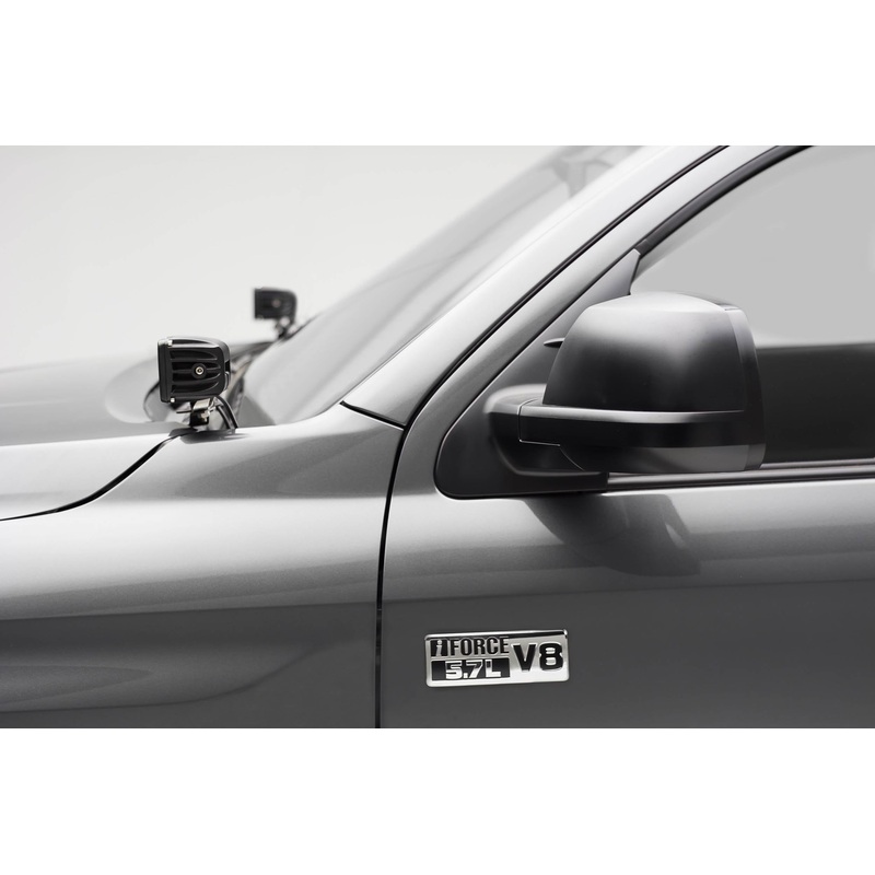 ZROADZ Z369641 Black Mild Steel Hood Hinge LED Bracket Fits 2014-2021 Toyota Tundra