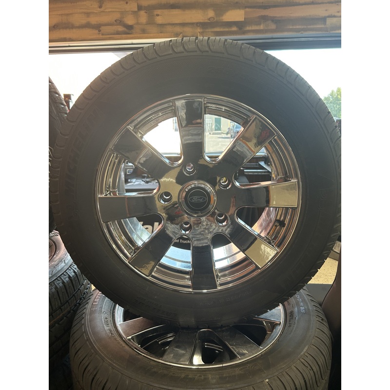 Chrome Ford Wheels 18×7.5 Wheel and MICHELIN Tire, SET OF 4