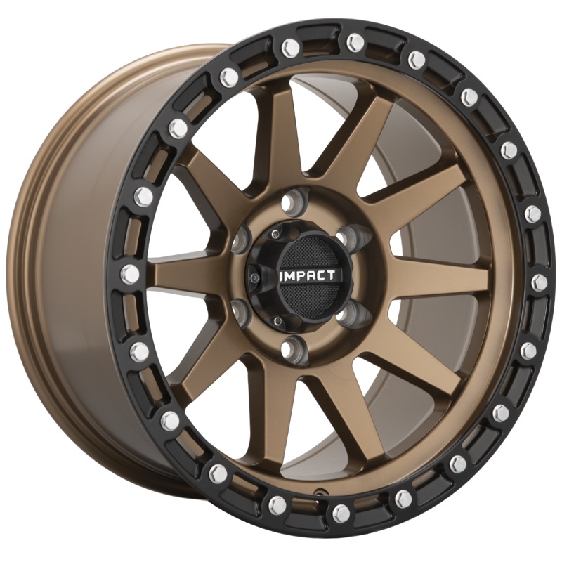 Impact Offroad 17X9.0 Offroad Wheel 5X127 PCD/-12mm Offset/ 78.1mm CB/ BRONZE BLACK RING Rims