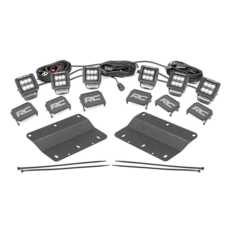 LED Light Kit | Fog Mount | Triple 2″ Black Pair | Spot/Flood | Ford Bronco (21-24)