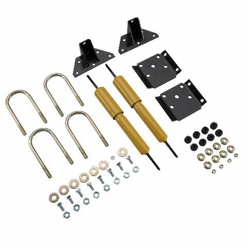 Lippert Heavy-Duty Shock Mount Kit Compatible with RV Trailers, Compatible with 3 in. Axle Tube, Shock Absorbing, Complete Bolt-On Mounting Kit, Gas Shocks, Suspension Repair Parts – 281281