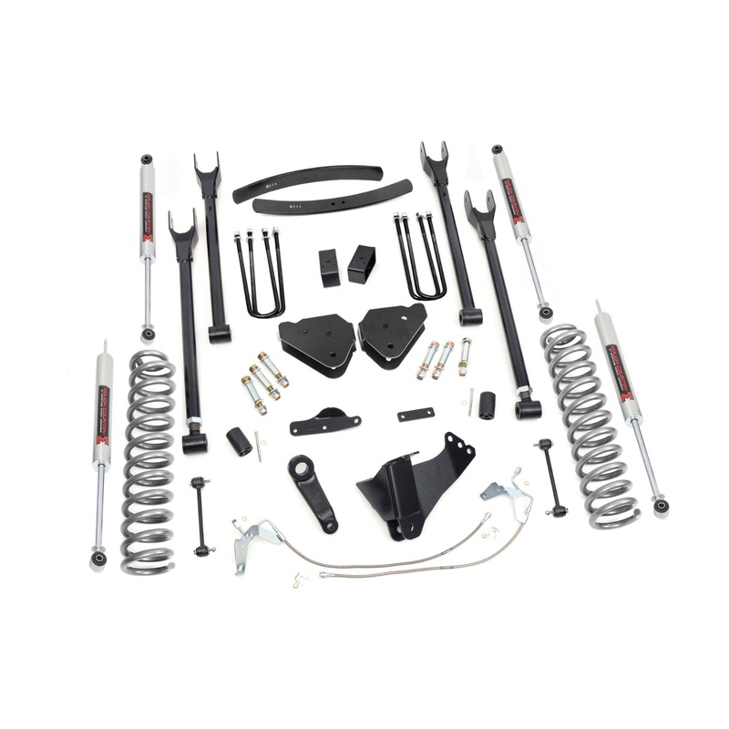 Rough Country 6 Inch Lift Kit Gas 4 Link M1 Fits Ford F-350 4WD 2008-2010