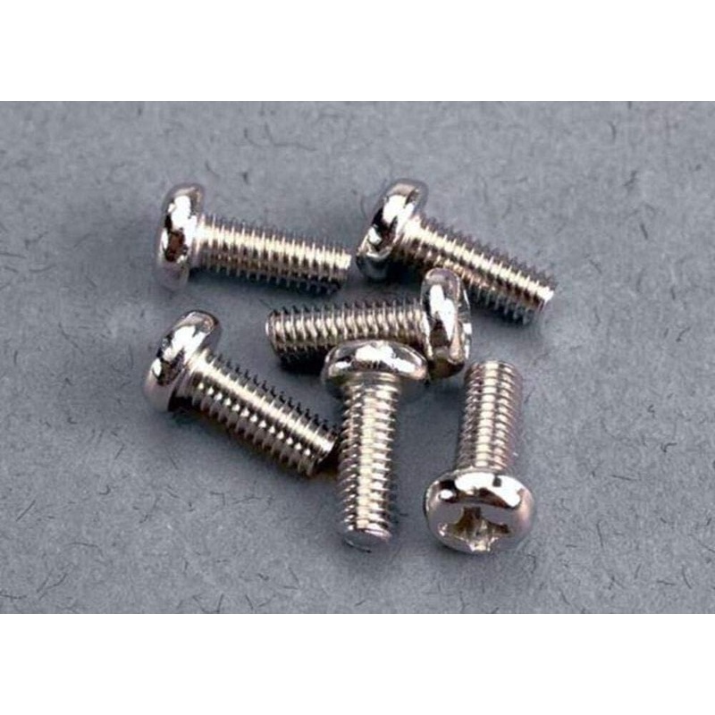 Traxxas Screws, 3x8mm Roundhead Machine (6)