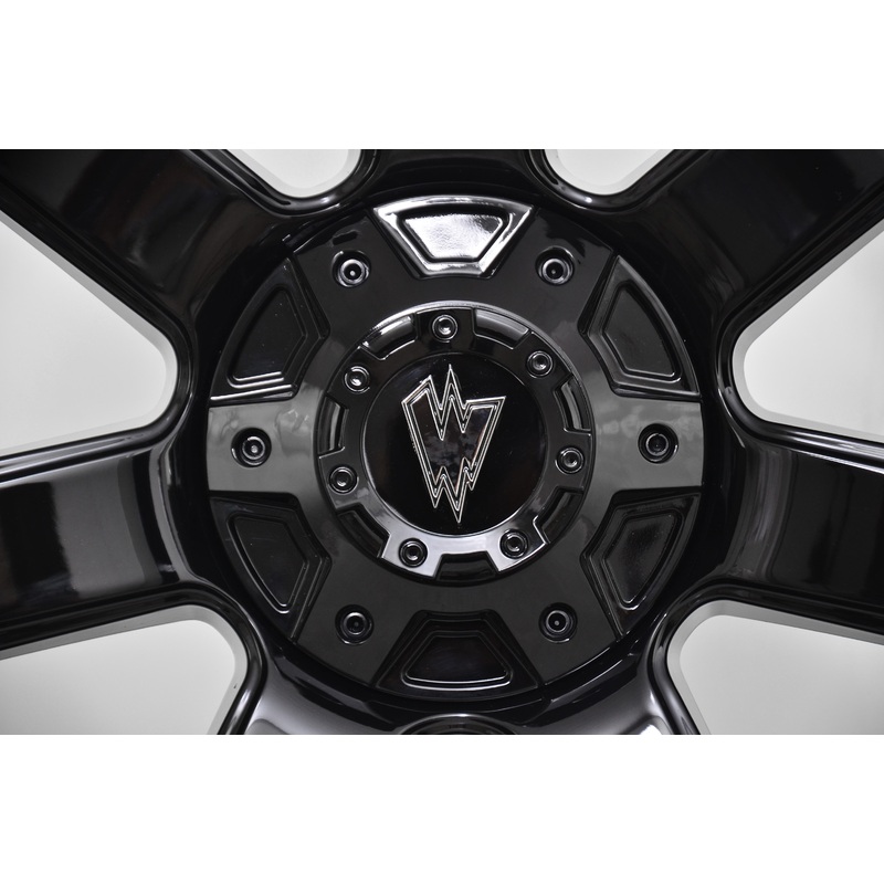 Waldoch Center Cap For 6 Lug Wheels 7” Inch Diameter, Black, CAP3072-61397-03-B(W)