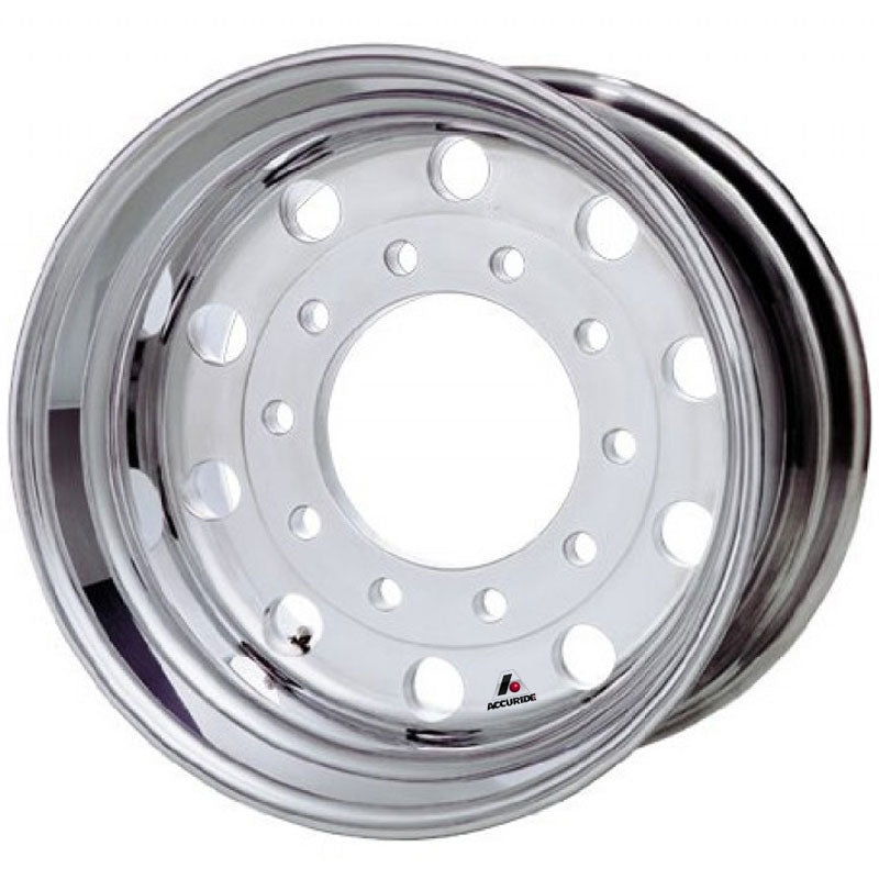 Accuride 22.5″ x 13.00″ Standard Polished Aluminum Flat Face Wheel 5.25″ Offset