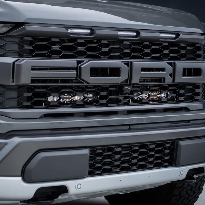 BAJA DESIGNS 2021-2024 Ford F-150 RAPTOR S8 10 Inch Dual Behind Grille LED Light Bar Kit