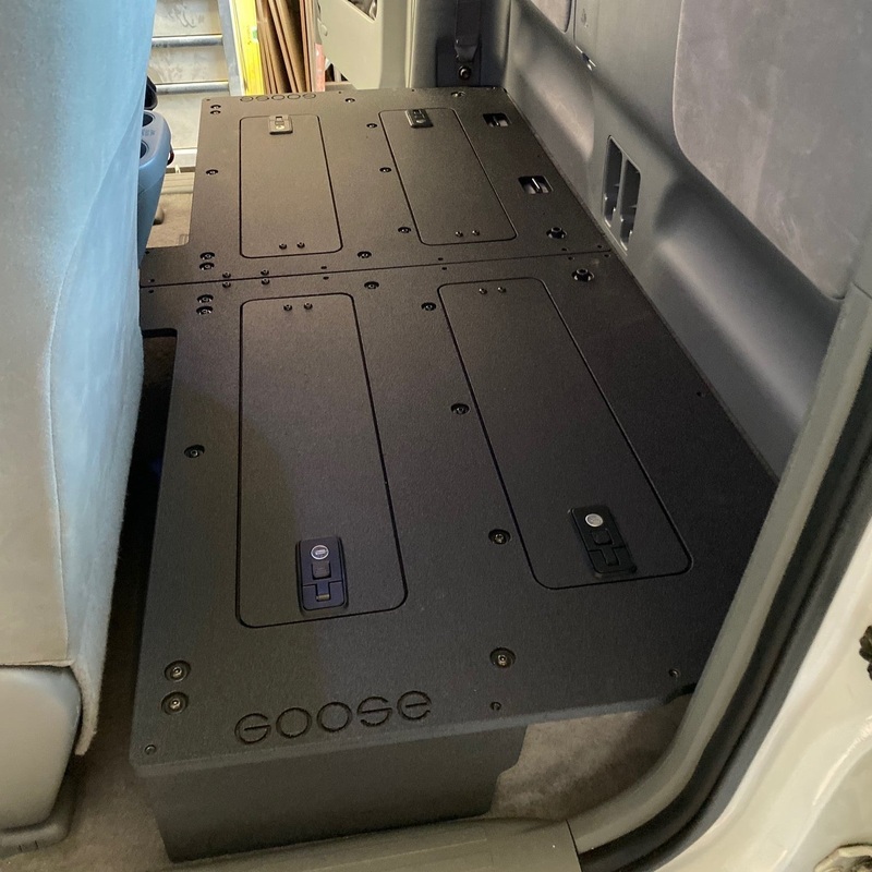 Goose Gear Access Cab Second Row Seat Delete Plate System for Tacoma (2005-2015)